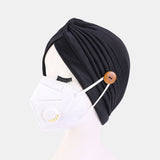 Solid,Color,Beanie,National,Style,Button,Mountable,Prevent,Strangulation,Bandana
