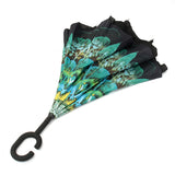 Reverse,Umbrella,People,Double,Layer,Protection,Waterproof,Sunshade,Folding,Upside,Umbrella,Travel