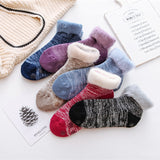 Women,Thickening,Fleece,Lining,Floor,Socks,Ankle,Socks