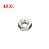 Suleve,M3SN1,100Pcs,Stainless,Steel,Hexagon,Screw,Bolts