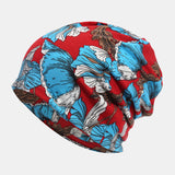 Women,Cotton,Flower,Pattern,Printing,Beanie,Headscarf