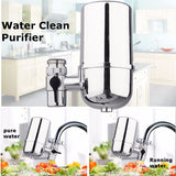 Plastic,Silver,Round,Carbon,Purifier,Filter,Water,Faucet