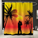 Honana,Bathroom,Waterproof,Shower,Curtain,Summer,Seaside,Pattern,Bathroom,Toilet,Cover,Pedestal