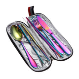 Portable,Steel,Tableware,Dinnerware,Travel,Cutlery