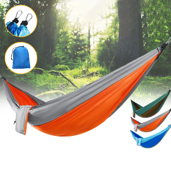 IPRee,Double,Person,Hammock,Nylon,Swing,Hanging,Outdoor,Camping,Travel,300kg