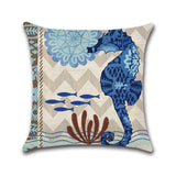 Creature,Turtle,Horse,Square,Cotton,Linen,Cushion,Cover,Decor,Styles,Pillow