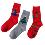 Pairs,Women's,Socks,Snowman,Pattern,Stocking,Breathable,Socks