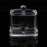 Storage,Boxes,Cotton,Holder,Clear,Acrylic,Cosmetic,Makeup,Hotel,Supplies