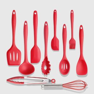 10PCS,Silicone,Kitchen,Utensils,Resistant,Cooking,Spoon,Spatula,Shovel