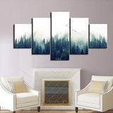 Loskii,Spray,Paintings,Canvas,Combination,Decorative,Paintings,Forest,Landscape,Decorations