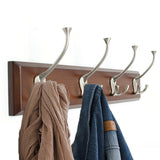 Hooks,Vintage,Bamboo,Hanging,Towel,Hanger,Clothes,Holder,Mounted