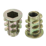 Suleve,M6ZN1,50Pcs,Alloy,Furniture,Socket,Drive,Threaded,Insert