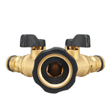 Brass,Manifold,Quick,Connector,Nozzle,Water,Splitter,Garden,Faucet,Watering,Adapter"