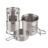 Camping,Stove,Portable,Burning,Furnace,Picnic,Portable,Stainless,Steel,Cookware