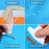 200x210cm,Beach,Blanket,Proof,Waterproof,Persons,Folding,Picnic,Camping,Travel,Ground,Carabiner