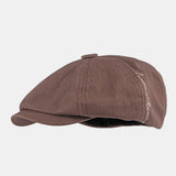 Cotton,British,Style,Street,Trend,Solid,Color,Outdoot,Casual,Forward,Beret