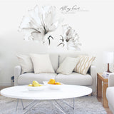 Sticker,Romantic,White,Orchid,Flowers,Sticker,Decal,Living,Bedroom,Decor