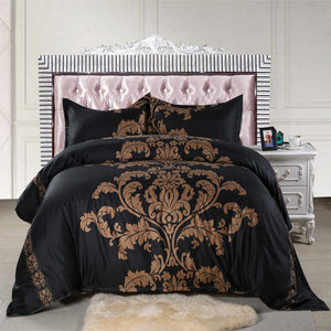 Bedding,Black,White,Printing,Quilt,Cover,Pillowcase,Queen