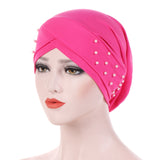 Womens,Elastic,Polyester,Earmuffs,Chemo,Cross,Breathable,Turban