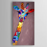 Painted,Paintings,Animal,Giraffe,Modern,Stretched,Canvas,Decoration,Paintings