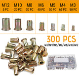 300Pcs,Carbon,Steel,Plated,Rivet