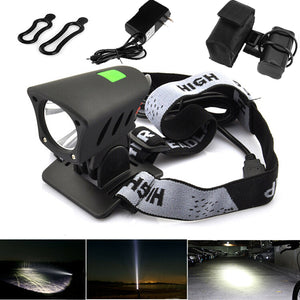 Lumens,8800mAh,Headlamp,Rechargeable,Bicycle,Headlight,Modes,Bicycle,Front,Light