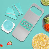 Multifunctional,Stainless,Steel,Cutter,Slicer,Vegetable,Cutter,Three,Replaceable,Blades
