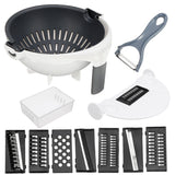 Multifunctional,Drain,Basket,Versatile,Slicer,Veggie,Chopper,Kitchen