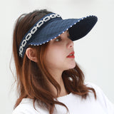 Women,Collapsible,Summer,Shading,Empty,Foldable