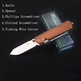 Sanrenmu,163mm,Folding,Knife,Outdoor,Multi,Function,Camping,Fishing,Knife,Tools