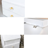 White,Cosmetic,Storage,Cover,Mirror,Medium