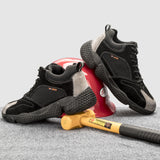 AtreGo,Suede,Leather,Shoes,Steel,Climbing,Safety,Shoes