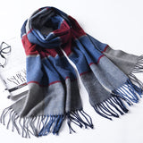 190CM,Women,Autumn,Plaid,Scarf,Tassel,Scarf,Scarves,Shawl