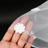 Elegant,Ivory,Cathedral,Length,Butterfly,Petal,Bride,Wedding,Bridal,White,Sewing,Cloth
