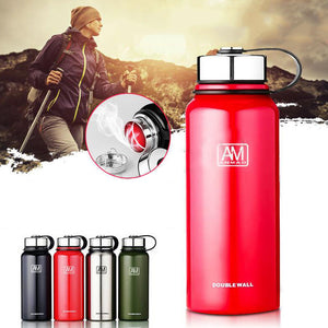 1500ml,Outdoor,Portable,Vacuum,Insulated,Water,Bottle,Double,Walled,Stainless,Steel,Drinking,Sports,Travel