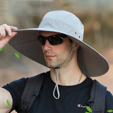 Bucket,Waterproof,Breathable,Sunshade,Oversized,String,Outdoor,Fishing,Climbing