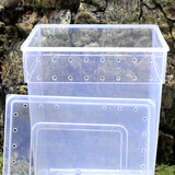 Transparent,Plastic,Display,Insect,Reptile,Breeding,Feeding,Turtle,20*20*25