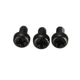 Suleve,M4NR1,50pcs,Black,Nylon,Round,Phillips,Screw,Bolts