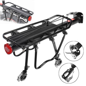 Maxload,Aluminum,Alloy,Bicycle,Black,Pannier,Carrier,Cargo,Outdoor,Mountain,Electric