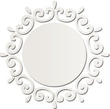 Circle,Wreath,Silver,Shape,Mirror,Stickers,Bedroom,Office,Decor