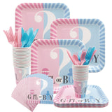 Gender,Reveal,Party,Supplies,Shower,Decorations,Disposable,Tablewear,Plates,Napkins