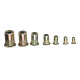 Suleve,MXZN7,300Pcs,Mixed,Steel,Rivet,Rivnuts,Blindnuts,Nutserts,Insert,Rivet,Assortment