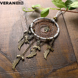 Retro,Dreamcatcher,Furnishing,Interior,Decoration,Feather,Crafts,Bronze,Pendant,Xr032