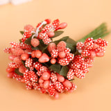 12pcs,Artificial,Simulation,Berry,Flower,Headwear,Garlan,Party,Decoration