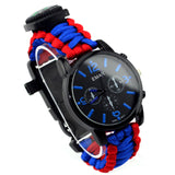 IPRee,Survival,Compasss,Bracelet,Watch,Waterproof,Emergency,Paracord,Wristband