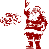 Miico,SK9248,Christmas,Sticker,Santa,Claus,Pattern,Stickers,Removable,Decoration