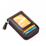 IPRee,Holder,Zipper,Leather,Wallet,Travel,Portable,Credit,Storage