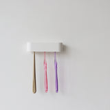Happy,White,Toothbrush,Holder,Bathroom,Organizer,Mounted,Stand,Adhesive,Smart,Decorations