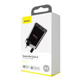 Baseus,Travel,Double,Charger,Charger,Portable,Adapter