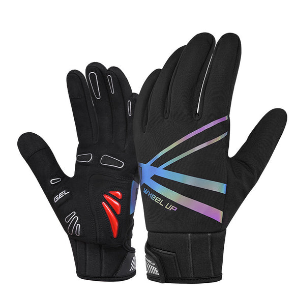 WHEEL,Gloves,Colorful,Reflective,Finger,Touchscreen,Gloves,Breathable,Filling,Riding,Glovs